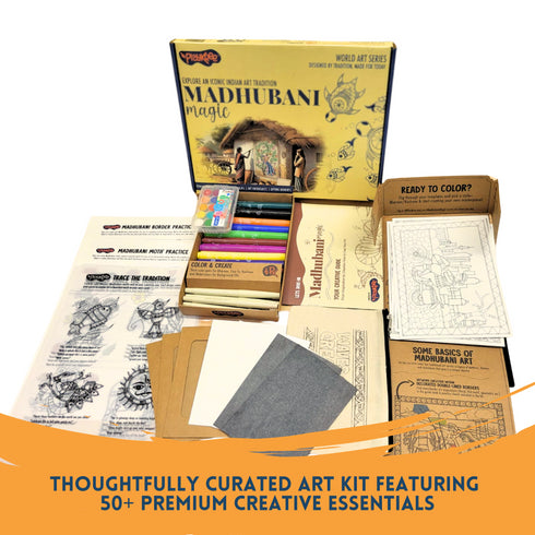 Madhubani Magic DIY Art Kit: Unwind With An Iconic Indian Art Tradition